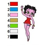 Betty Boop 15 Embroidery Design